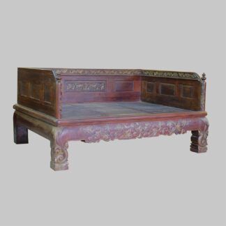 Großes Daybed Sonderanfertigung aus altem Teakholz