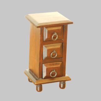Mini Kommode mit 3 Schubladen, Ringen-Griffe