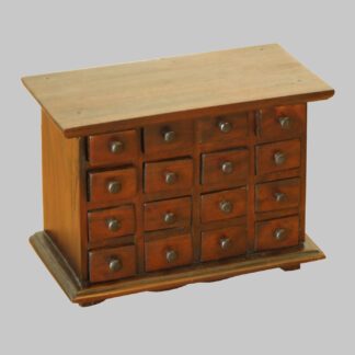 Mini Apothekenschrank mit 16 Schubladen