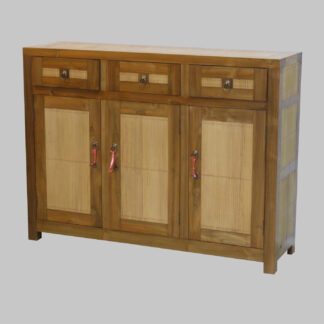 Sideboard Teak/Bambus 126 x 95 cm (T 35)