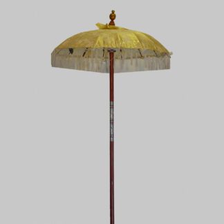 Tempelschirm d100, weiss mit Decor