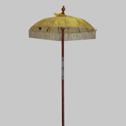Tempelschirm d100, weiss mit Decor