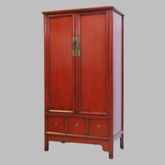 Alter Schrank mit 2 Türen und 3 Schüben