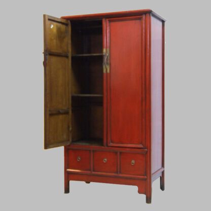 Alter Schrank mit 2 Türen und 3 Schüben – Bild 2