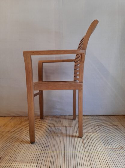 Designerstuhl Teak `SPEZIALE´ - für outdoor und indoor, Gartenstuhl Wintergarten Wohnzimmer – Bild 2