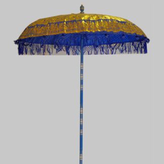 Tempelschirm d180, Blau mit Decor