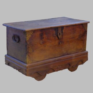 Antike "Hochzeits  - Truhe", "GEROBOK" - Teak Holz massiv