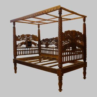 Antikes Himmelbett Teak