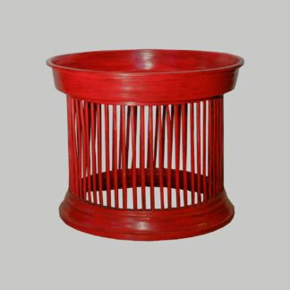 Sofatisch "Tempeltisch" rot D75cm-H60cm