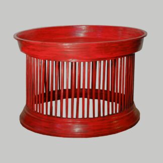 Sofatisch "Tempeltisch" rot D90--H60
