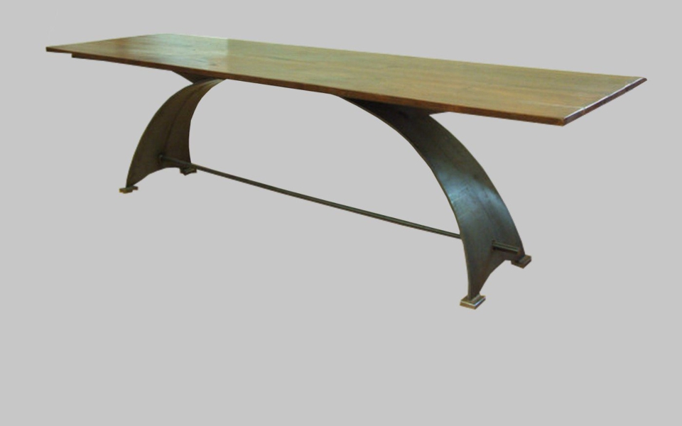 Table with Iron legs