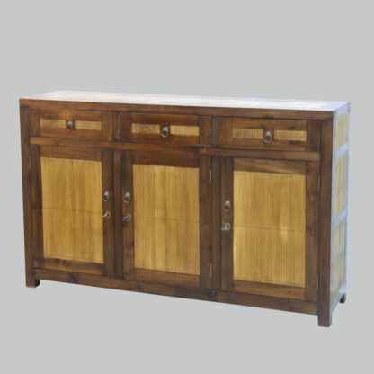 Sideboard Teak/Bambus 150 x 95 x 40 cm