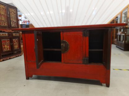 Rote Kommode / großes China Sideboard Antik – Bild 6
