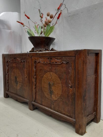 ( 2 m ) antike Kommode aus der Mongolei .  Langes Sideboard China Rarität – Bild 2