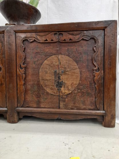 ( 2 m ) antike Kommode aus der Mongolei .  Langes Sideboard China Rarität – Bild 4