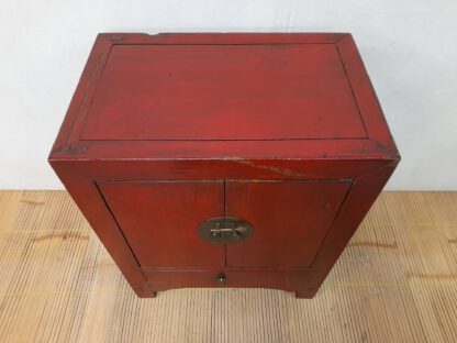 Antike China Kommode,  rot – Bild 4