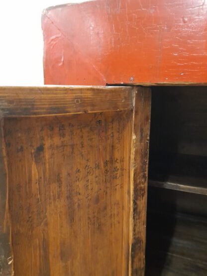 Antikes China Sideboard rot 172cm, Lowboard – Bild 4