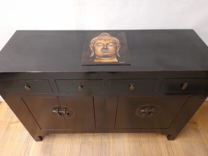 China Sideboard Schwarz,  Piano-Lack Kommode – Bild 4