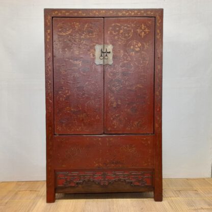 Asia Schrank Rot Antik Originallack Patina Hochzeitsschrank