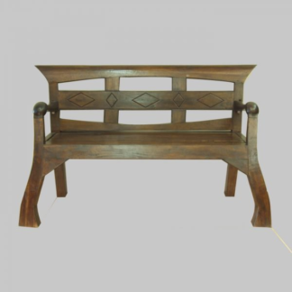 Bank aus altem Teakholz, Java Stil