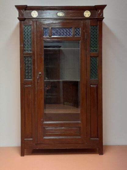 Vitrine Teakholz : Colonial / Art Deco - Blend