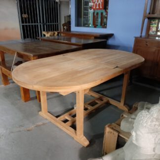 Outdoor-Tisch Gartentisch TEAK Klasse 1A Qualität, 180 cm, ausziehbar auf 240 cm