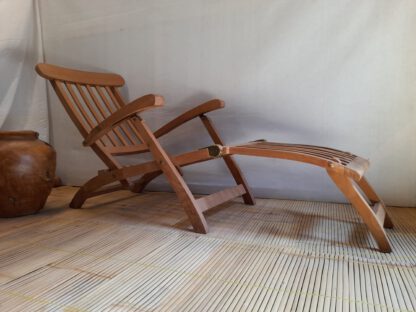 Outdoor-Liege Gartenliege TEAK klappbar wetterfest – Bild 4