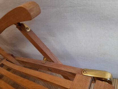 Outdoor-Liege Gartenliege TEAK klappbar wetterfest – Bild 3