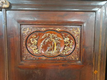 Großer, antiker Asia-Schrank 180x170cm – Bild 5