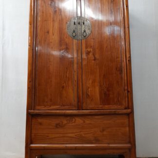 Antiker Asia-Schrank Edelholz Höhe 2 m, "Hochzeitsschrank" Kirsche