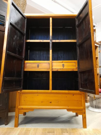 Antiker Edelholz Asia-Schrank "Hochzeitsschrank" Birne – Bild 3