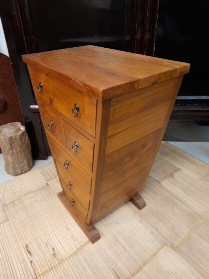 Kommode „Parabola 85“ TEAK , 6-Schubladen, hell – Bild 2