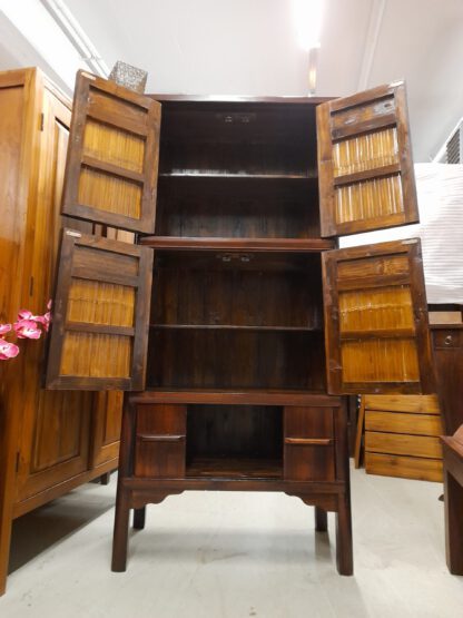 Asia Schrank Ming-Form, mit Bambus-Kassetten – Bild 2
