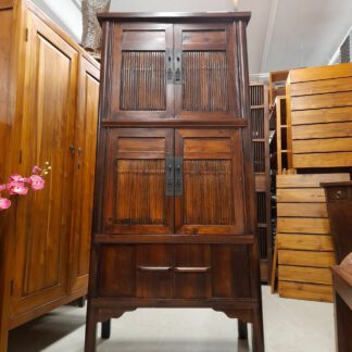 Asia Schrank Ming-Form, mit Bambus-Kassetten
