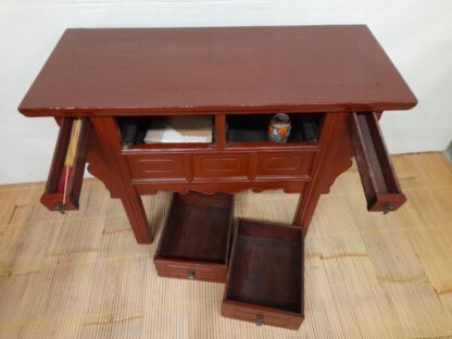 Konsoltisch Altartisch oxblood-red 120 x 87. antik – Bild 3