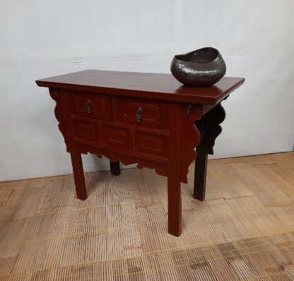 Konsoltisch Altartisch oxblood-red 120 x 87. antik