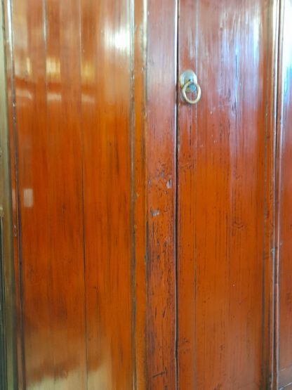 Asia Schrank 200 x 130 cm großer roter "Hochzeitsschrank" antik – Bild 5