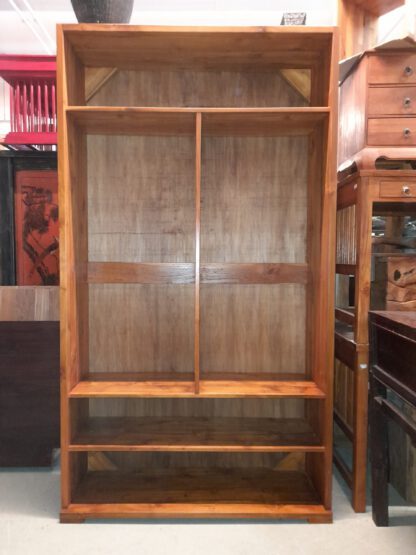 Großer Schrank aus altem Teakholz Minimalstil 210 x 120cm – Bild 3