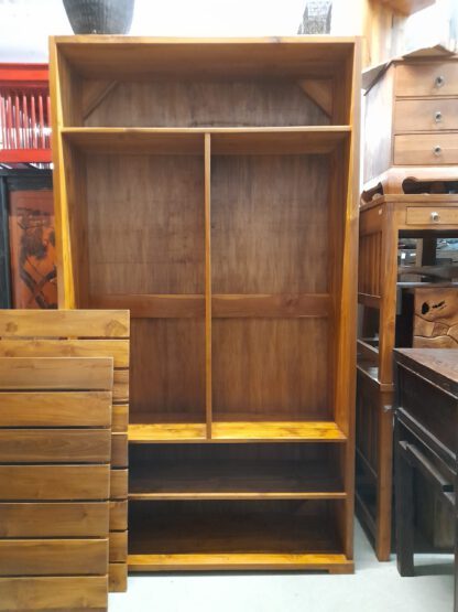 Großer Schrank aus altem Teakholz Minimalstil 210 x 120cm – Bild 2