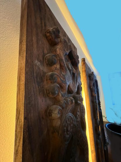 *Tempeltüren* Ethno-Wandpanels aus massivem Großstamm 245cm – Bild 2