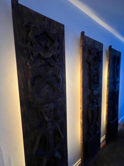 *Tempeltüren* Ethno-Wandpanels aus massivem Großstamm 245cm – Bild 6
