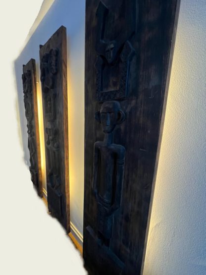 *Tempeltüren* Ethno-Wandpanels aus massivem Großstamm 245cm – Bild 11
