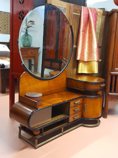 Art déco Schminktisch, TEAK – Bild 3
