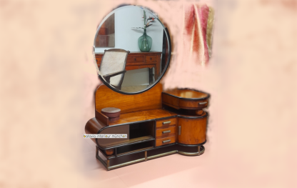 Art déco Schminktisch, TEAK