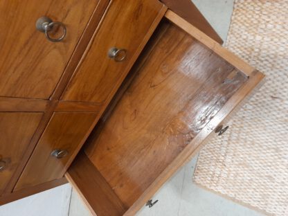 Schmaler Schrank aus altem Teakholz, Büro / Nische / universell – Bild 2