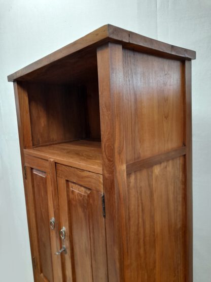 Schmaler Schrank aus altem Teakholz, Büro / Nische / universell – Bild 7