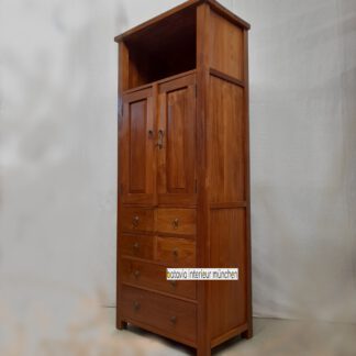 Schmaler Schrank aus altem Teakholz, Büro / Nische / universell