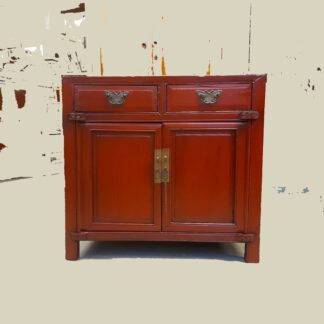Antike rote Kommode H72cm xb76cm
