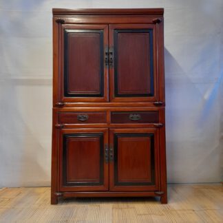 4-türiger antiker Schrank, zweiteilig